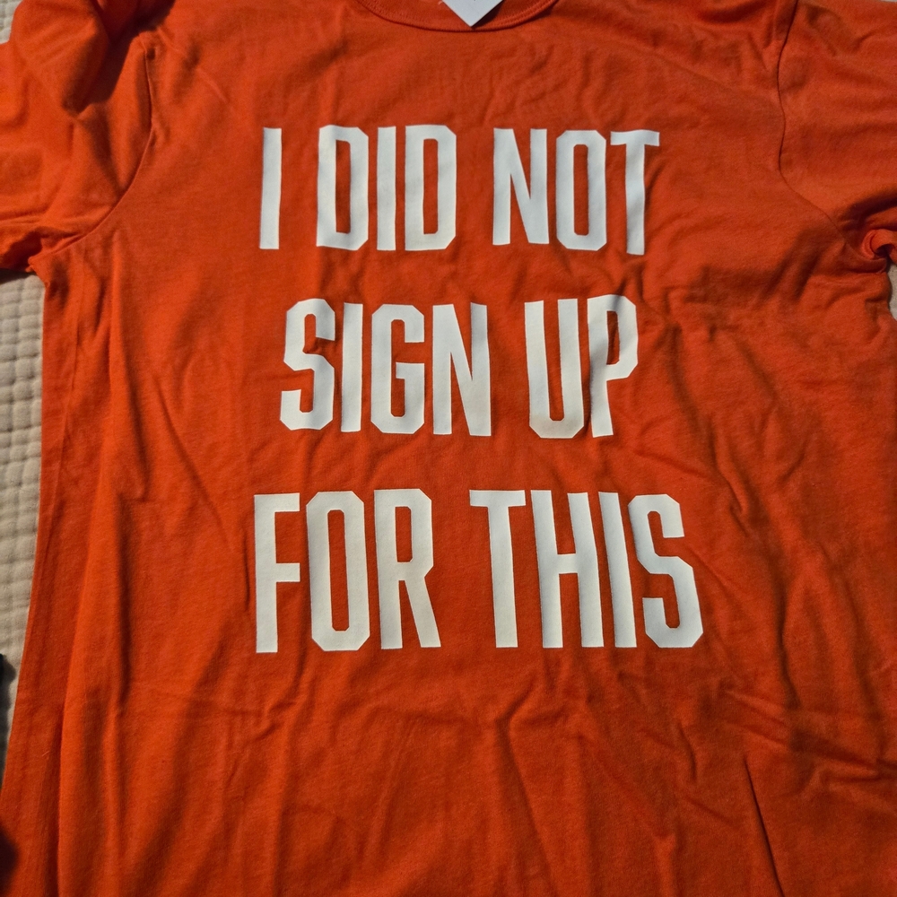 The Children's Place Orange Tee with White Text